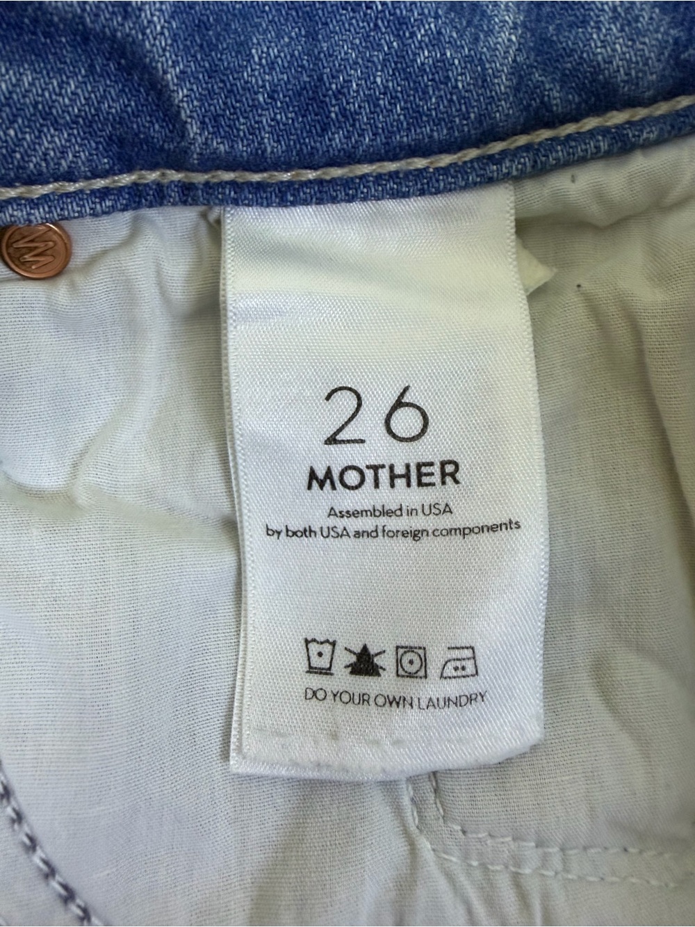 MOTHER The Tomcat Jeans The Confession Size 26 Distressed - Picture 6 of 12